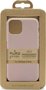 Puro PURO Green Compostable Eco-friendly Cover - Ekologiczne etui iPhone 11 Pro (piaskowy róż) 3