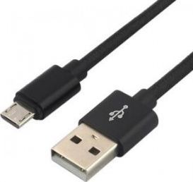 Kabel USB EverActive USB-A - microUSB 1.2 m Czarny (CBB-1.2MB) 1
