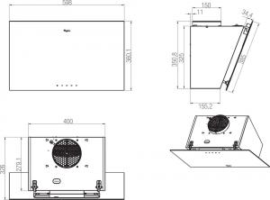 Okap Whirlpool AKR 037 G BL 2