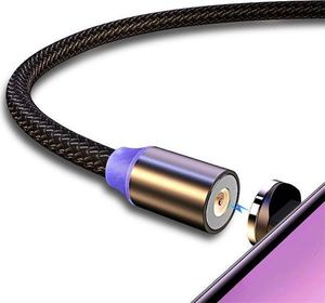 Kabel USB Usams USB-A - USB-C + microUSB + Lightning 1 m Czarny (70506-uniw) 3