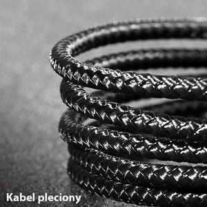 Kabel USB Usams USB-A - USB-C + microUSB + Lightning 1 m Czarny (70506-uniw) 6