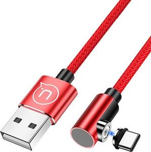 Kabel USB Usams USB-A - USB-C 1 m Czerwony (63293) 1