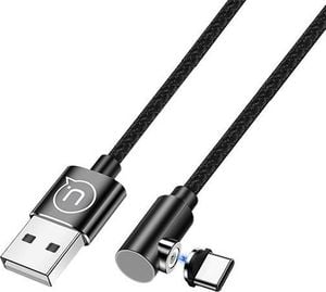 Kabel USB Usams USB-A - USB-C 1 m Czarny (70504-uniw) 1