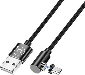 Kabel USB Usams USB-A - microUSB 1 m Czarny (63290) 1