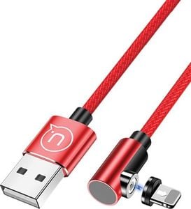 Kabel USB Usams USB-A - Lightning 1 m Czerwony (63289) 1