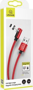 Kabel USB Usams USB-A - Lightning 1 m Czerwony (63289) 8
