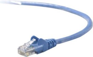 Belkin kabel krosowy RJ45, osłonka zalewana, kat. 5e UTP do 0.5m niebieski (A3L791b50CM-BLS) 1