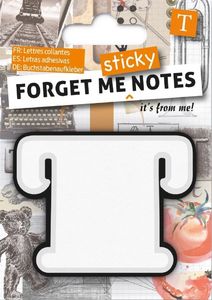 IF Forget me sticky notes kart samoprzylepne litera T 1