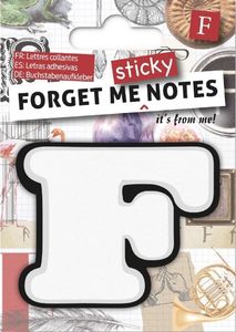 IF Forget me sticky notes kart samoprzylepne litera F 1