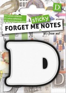 IF Forget me sticky notes kart samoprzylepne litera D 1
