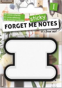 IF Forget me sticky notes kart samoprzylepne litera I 1