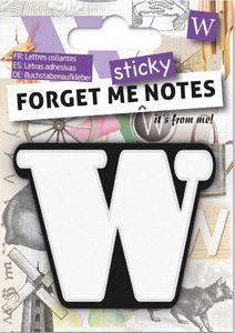 IF Forget me sticky notes kart samoprzylepne litera W 1