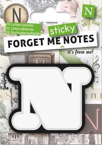 IF Forget me sticky notes kart samoprzylepne litera N 1