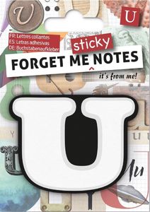 IF Forget me sticky notes kart samoprzylepne litera U 1