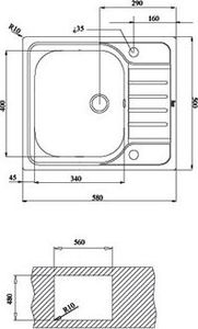 Zlewozmywak Teka  Classic 1B.1D 580 MTX (40109615) 2