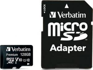 Karta Verbatim Premium MicroSDXC 128 GB Class 10 U1 V10 (44085) 2