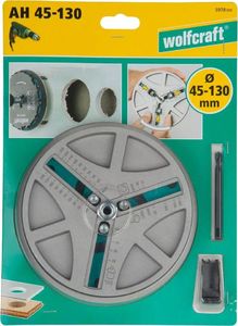 Wolfcraft Otwornica regulowana Wolfcraft 45 - 130 mm 8
