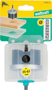 Wolfcraft Otwornica uniwersalna 25,32,38,45,50,56,62 mm Wolfcraft 3