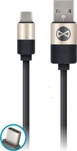 Kabel USB Forever USB-A - 1 m Czarny (67598) 1