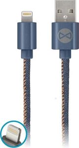 Kabel USB Forever USB-A - Lightning 1 m Niebieski (T_01628) 1