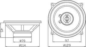Głośnik samochodowy Blow S-130 automobilinis garsiakalbis 2