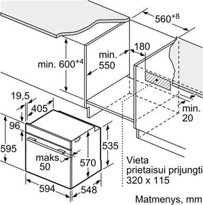 Piekarnik Bosch HBT517CW0S 4