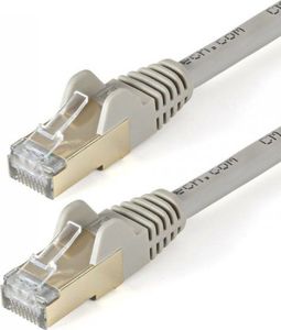 StarTech STARTECH.COM 10m CAT6a-Ethernet-Kabel - Grau - RJ45-Ethernet-Kabel - Snagless - STP-Kabel - Kupfer - 10-Gbit Netzwerkkabel 1