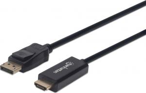 Kabel Manhattan DisplayPort - HDMI 1m czarny (152662) 1