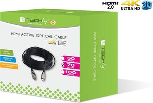 Kabel Techly HDMI - HDMI 50m czarny (ICOC-HDMI-HY2-050) 5