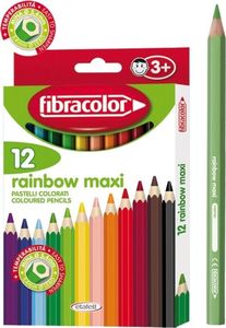 Fibracolor Kredki Rainbow Maxi 12 kolorów (372943) 1
