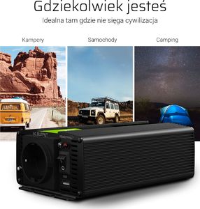 Przetwornica Green Cell 24V/230V 1000W 2