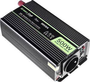 Przetwornica Green Cell 24V do 230V 500W/1000W 4