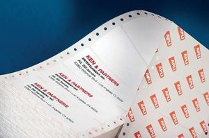 Apli Etykiety do drukarek igłowych APLI, 88,9x36mm, 1-kolumna, prostokątne, białe 2