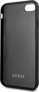 Guess Guess GUHCI8MGGBK iPhone 7/8/SE 2020 czarny/black hard case Glitter Marble Glass uniwersalny 4