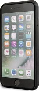 Guess Guess GUHCI8MGGBK iPhone 7/8/SE 2020 czarny/black hard case Glitter Marble Glass uniwersalny 6