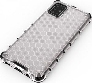 Hurtel Honeycomb etui pancerny pokrowiec z żelową ramką Samsung Galaxy S20 Plus przezroczysty 4