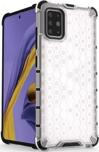 Hurtel Honeycomb etui pancerny pokrowiec z żelową ramką Samsung Galaxy A51 przezroczysty 2