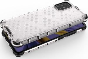 Hurtel Honeycomb etui pancerny pokrowiec z żelową ramką Samsung Galaxy A51 przezroczysty 3