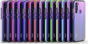 Hurtel Spring Case pokrowiec żelowe etui z kolorową ramką do Xiaomi Redmi Note 8T ciemnoniebieski uniwersalny (59121-uniw) - 59121-uniw 2