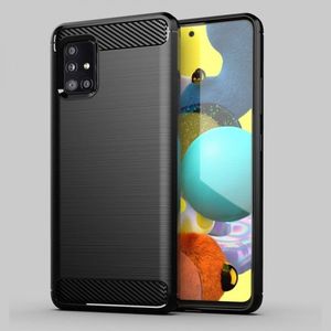 Hurtel Carbon Case elastyczne etui pokrowiec Samsung Galaxy A71 5G czarny 11