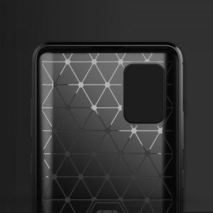 Hurtel Carbon Case elastyczne etui pokrowiec Samsung Galaxy A71 5G czarny 7
