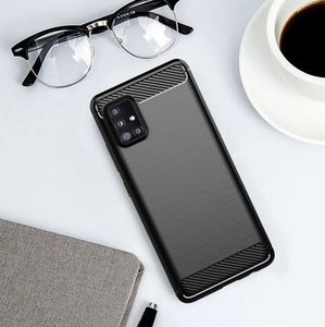 Hurtel Carbon Case elastyczne etui pokrowiec Samsung Galaxy A71 5G czarny 10