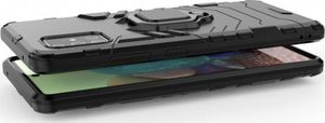 Hurtel Ring Armor pancerne hybrydowe etui pokrowiec + magnetyczny uchwyt Samsung Galaxy A71 5G czarny 5