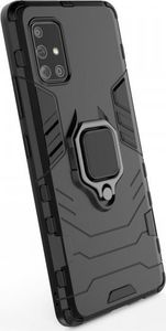 Hurtel Ring Armor pancerne hybrydowe etui pokrowiec + magnetyczny uchwyt Samsung Galaxy A71 5G czarny 6