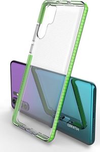 Hurtel Spring Case pokrowiec żelowe etui z kolorową ramką do Huawei P30 Pro jasnoróżowy 2