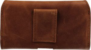 Nexeri Kabura skórzana do paska Nexeri 3D Crazy IPHONE 6+ PLUS / 7+ PLUS / SAMSUNG GALAXY A10 / M21 / S20+ / HUAWEI Y6P brązowa 2