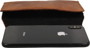 Nexeri Kabura skórzana do paska Nexeri 3D Crazy IPHONE 6+ PLUS / 7+ PLUS / SAMSUNG GALAXY A10 / M21 / S20+ / HUAWEI Y6P brązowa 3