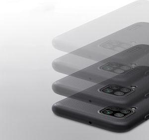 Nillkin Nillkin Super Frosted Shield wzmocnione etui pokrowiec + podstawka Huawei P40 Lite / Nova 7i / Nova 6 SE czarny 5