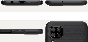 Nillkin Nillkin Super Frosted Shield wzmocnione etui pokrowiec + podstawka Huawei P40 Lite / Nova 7i / Nova 6 SE czarny 6