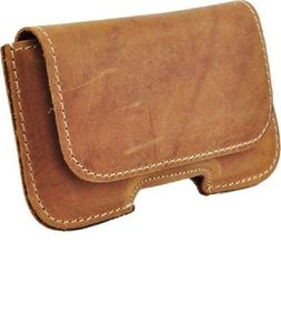 Kabura skórzana gładka SAMSUNG A51/S8+/ S9+/S10+ HUA P30 PRO brąz 4